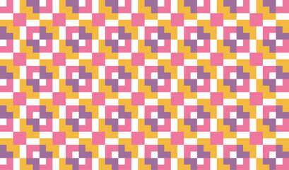 Seamless decorative geometric pattern combination of colorful shapes.
Perfect for printing, design backgrounds, wallpaper and tiles, gift wrapping