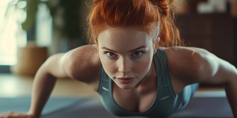 Female Athlete in Gym
