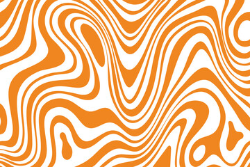 Caramel twisted stripes pattern. Abstract psychedelic candy colored background. Salted caramel sweets design print