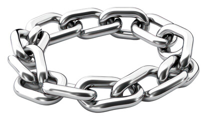 Obraz premium PNG Chain Chrome material silver chain jewelry.