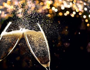  New Year's Eve and decorated New Year's 