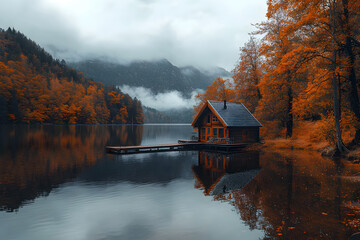 house on the lake