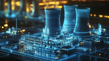Digital Twin Visualization of Nuclear Power Facility