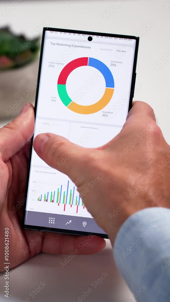 Poster business data analytics dashboard