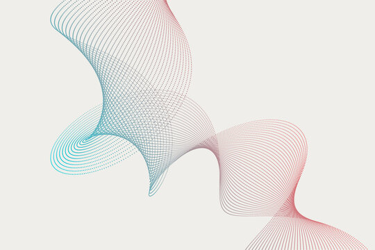 This background features a dynamic swirl of particles, shifting gracefully from cyan to soft pink, with intricate wireframe curves and geometric precision