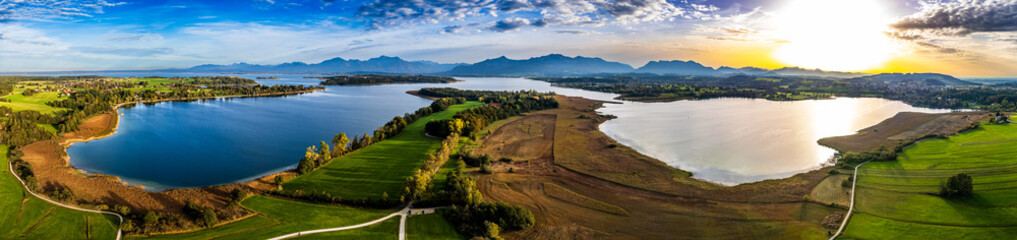 lake chiemsee in bavaria - germany