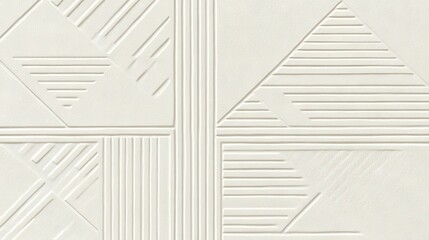 Mondrian-style tile design in random geometric patterns, with white and subtle tonal variations creating a clean, modern look for backgrounds.