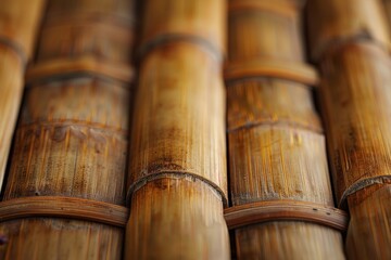 Close up of a bamboo surface