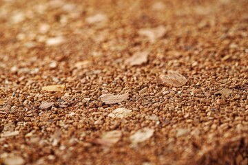 Close up of a cork material surface
