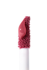 Closeup shot of colorful brush liquid lipstick