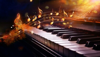 piano and music 
