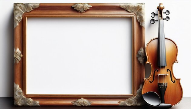 ヴァイオリンとタイトルフレーム