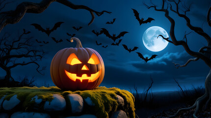 Fototapeta premium zucca di halloween