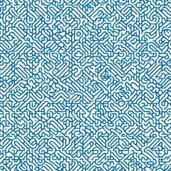Abstract Blue and White Organic Pattern Seamless Texture Background