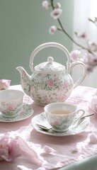 Elegant Pastel Floral Tea