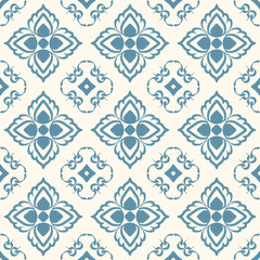 Flower Pattern Ethnic Geometric native tribal boho motif aztec textile fabric carpet mandalas African