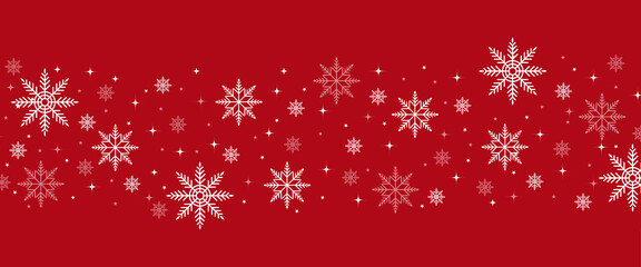 christmas snowflake with isolated red background. snowflake christmas seamless pattern design. snowflake cliparts vector design