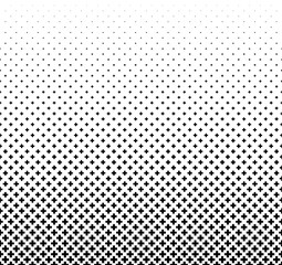 Geometric pattern of black crests on a white background.Seamless in one direction.Option with an Average fade out. Scale method.