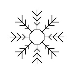 Christmas holiday star line isolated icon. Element for design, snowflake greeting card, web, children book