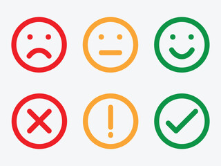 Emoji icon collection containing happy emotion, sad, smiling, surprised, angry, relaxed, confused, laughing, excited and shocked emoticon icons. Vector outline illustration.