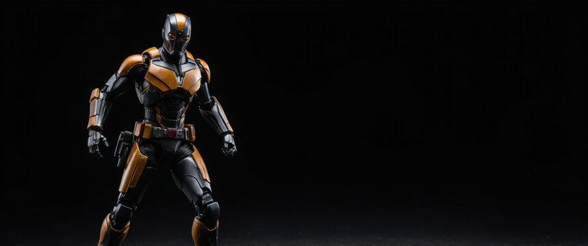 A dynamic action figure showcasing a futuristic robot design, perfect for collectors and themed events.