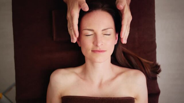 Woman Having Reiki Healing