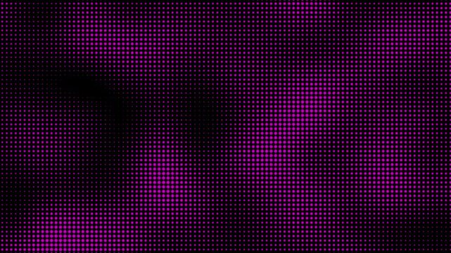 Pink black techno texture made of dots. background motion animation.