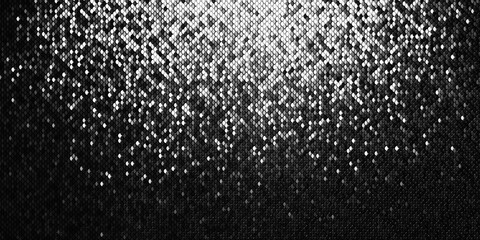 Monochrome texture of sparkling sequins reflecting light