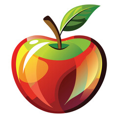 Vector Illustration Of Apple.