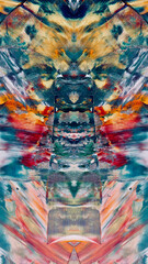 Abstract background wallpaper. Ethnic pattern. Mixtures of oil paint. Trendy hand painting canvas. Wall decor and Wall art prints Idea. 3D Texture. Art object