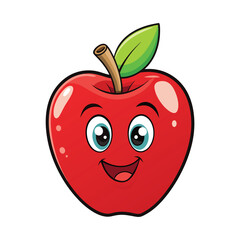apple cartoon vector illustration design.