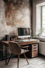 Japandi Inspired Home Office Interior Design