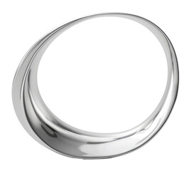 PNG A semi circle silver platinum jewelry.