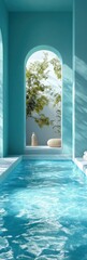 Serene Indoor Pool with Natural Views: A Perfect Retreat for Relaxation and Wellness