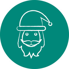 Christmas, New Year Vector Icon element, Isolated white background