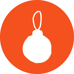 Christmas, New Year Vector Icon element, Isolated white background