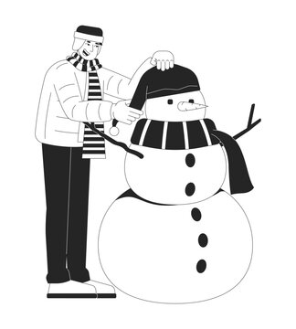 Snowman clip art preview