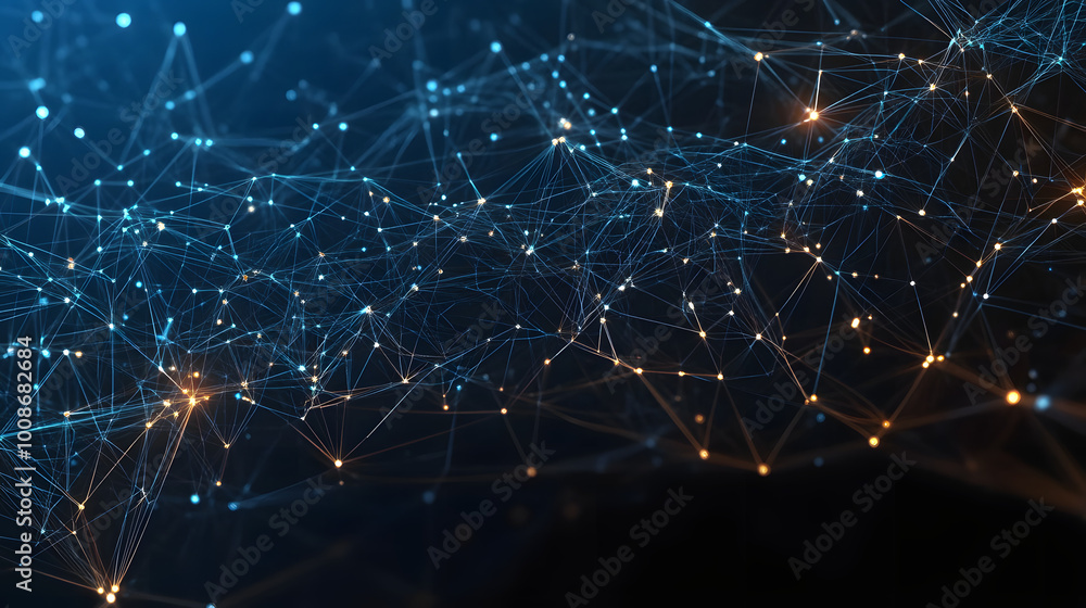 Poster structural connection of information. data transfer in network connection. abstract data background.