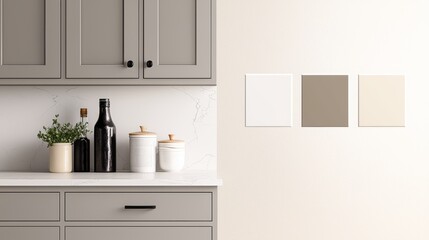 Neutral Kitchen Trends, Use the color swatches to highlight trending kitchen designs in neutral tones.