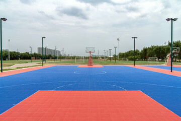 Sports equipment in the park