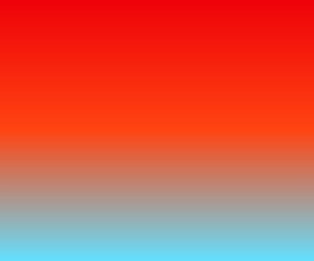 Abstract red, orange and light blue gradient background.