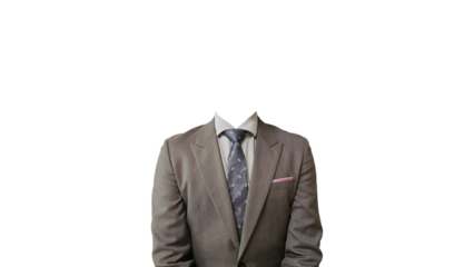 정장차림의 얼굴합성이 가능한 이력서, 면접 사진용 배경제거 사진