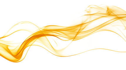 transparent background with yellow orange smooth wave, Modern yellow Abstract wave.