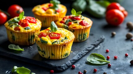 cupcakes with cheese and mint