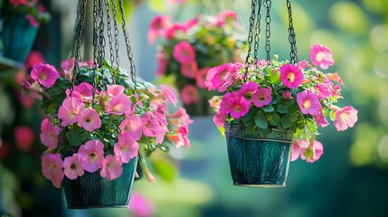pink flowers in a pot