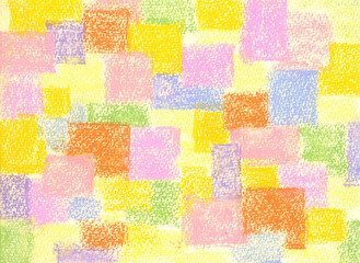 Abstract patchwork background of сolorful pastel texture for children wallpaper, geometric pattern, painting print, etc.