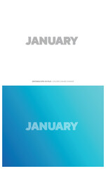 Obraz premium January typography editable colour, Suitable for brand, business logo or calendar design. Eps 10 vector.