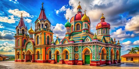 Obraz premium Stunning Architectural Designs of Churches from Around the World in Various Styles and Settings