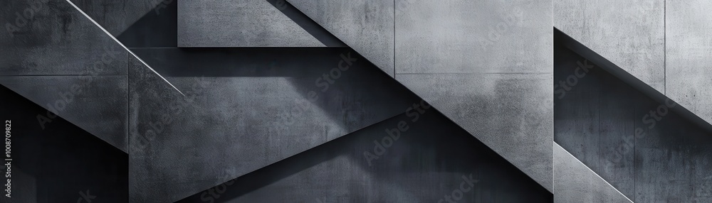 Poster geometric pattern of concrete panels on a modern building facade