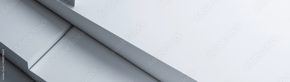 Poster abstract geometric pattern of gray and white shapes